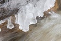 Ice Formation above Creek Royalty Free Stock Photo