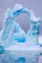 Ice Formation in Antarctica. Just beyond the Gerlache Straits is Royalty Free Stock Photo
