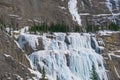 Weeping wall in Banff National park, Canada Royalty Free Stock Photo