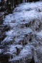 Ice formations in Blackledge Falls in Glastonbury, Connecticut