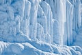 Ice formations. Forms of frozen water Royalty Free Stock Photo