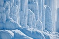 Ice formations. Forms of frozen water Royalty Free Stock Photo