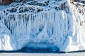 Ice formations. Forms of frozen water Royalty Free Stock Photo