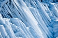 Ice formations. Forms of frozen water Royalty Free Stock Photo
