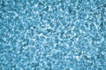 Ice and frost crystals on the window pane. Light blue tinted wallpaper. Unusual festive background for winter, Christmas or New Royalty Free Stock Photo