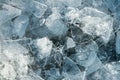 Ice frozen winter textured cold blue north background Royalty Free Stock Photo