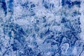 Ice frozen winter textured cold blue north background Royalty Free Stock Photo