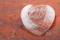 Ice heart shape. Royalty Free Stock Photo