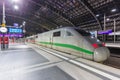 ICE 1 high-speed train at Berlin main railway station Hauptbahnhof Hbf in Germany Royalty Free Stock Photo