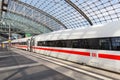 ICE 4 high-speed train at Berlin main railway station Hauptbahnhof Hbf in Germany Royalty Free Stock Photo