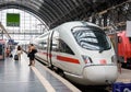 An ICE high speed train in Frankfurt (Main) Central Station, Germany Royalty Free Stock Photo