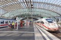 ICE 4 high-speed train trains at Berlin main railway station Hauptbahnhof Hbf in Germany Royalty Free Stock Photo