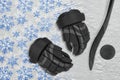 Ice hockey accessories set