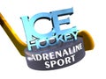 Ice hockey adrenaline sport Royalty Free Stock Photo