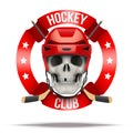 Ice hockey club or team badges and labels logo