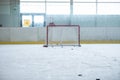 Ice hockey empty training net Royalty Free Stock Photo