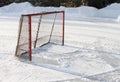 Ice hockey goal Royalty Free Stock Photo