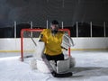 Ice hockey goalkeeper