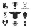 Ice Hockey. Icon set