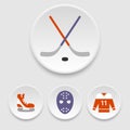 Ice hockey icons