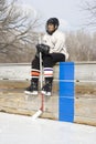 Ice hockey player. Royalty Free Stock Photo