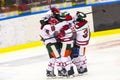 Ice Hockey Players Celebrating