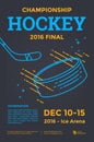 Ice hockey poster