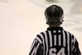 Ice Hockey Referee as seen from Behind Royalty Free Stock Photo