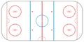 Ice hockey rink Royalty Free Stock Photo