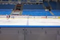 Ice hockey rink background
