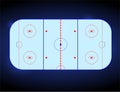 Ice hockey rink Royalty Free Stock Photo