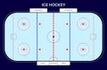 Ice hockey rink Royalty Free Stock Photo