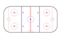 Ice hockey rink Royalty Free Stock Photo