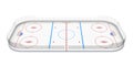 Ice Hockey Rink Isolated Royalty Free Stock Photo