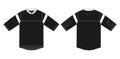 Ice hockey shirts / sportswear illustration black