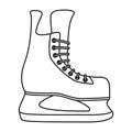 Ice hockey Skate Vector Icon Royalty Free Stock Photo