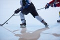 Ice hockey sport players Royalty Free Stock Photo