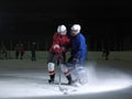 Ice hockey sport players