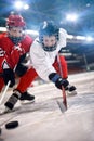 Ice hockey sport childrens players