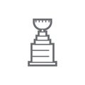 Ice hockey trophy.. Vector illustration decorative design