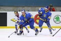 Ice Hockey 2017 World Championship Div 1A in Kiev, Ukraine Royalty Free Stock Photo