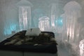 Ice Hotel Sculpture Royalty Free Stock Photo