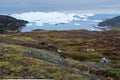 Ice from the Icefjord near Illulisat at Sermermiut, Greenland