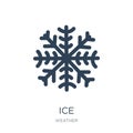 ice icon in trendy design style. ice icon isolated on white background. ice vector icon simple and modern flat symbol for web site Royalty Free Stock Photo
