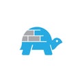 Ice Igloo House Shell Turtle Tortoise Wildlife Abstract Logo