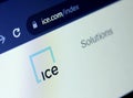 ICE , Intercontinental Currency Exchange Royalty Free Stock Photo