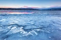 Ice Jam, Payette Lake, McCall Royalty Free Stock Photo