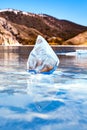 Ice on Lake Baikal. floe.