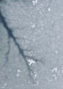 Ice on lake detail. Cracked frozen water. Winter season of nature