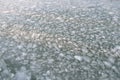 20191204 Ice on Kunming Lake, Summer Palace, Beijing, China. Royalty Free Stock Photo